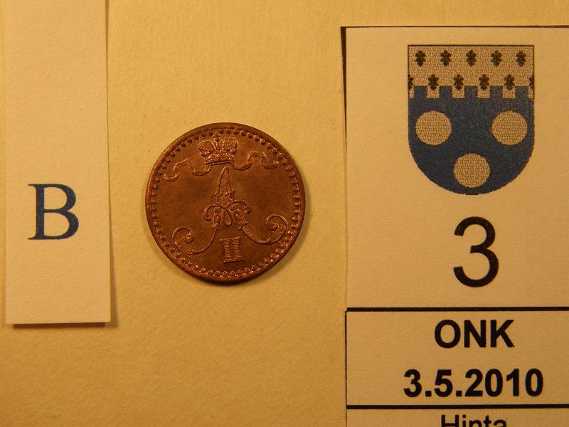 kohde_003_b.jpg - Kohde 3, tunnuspuoli 1 p 1870. Phpja. Eritt�in kaunis. kl 9/8, l�ht�hinta 600,-.