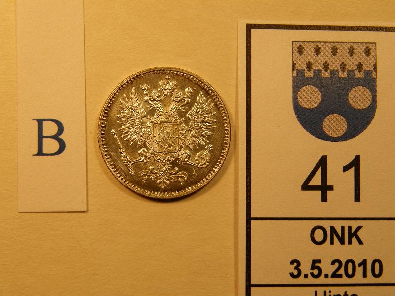 kohde_041_b.jpg - Kohde 41, tunnuspuoli 50 p 1908. Loistokas! Kl 9, lh 200,-.