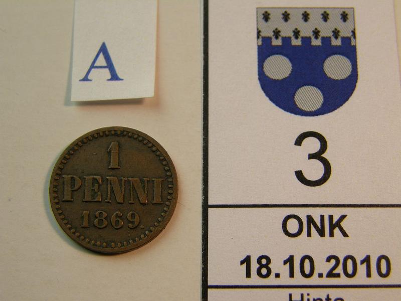 kohde_003_a.jpg - Kohde 3, arvopuoli, lhthinta: 15 € 1 p 1869 SNY 5.1, kunto: 5.