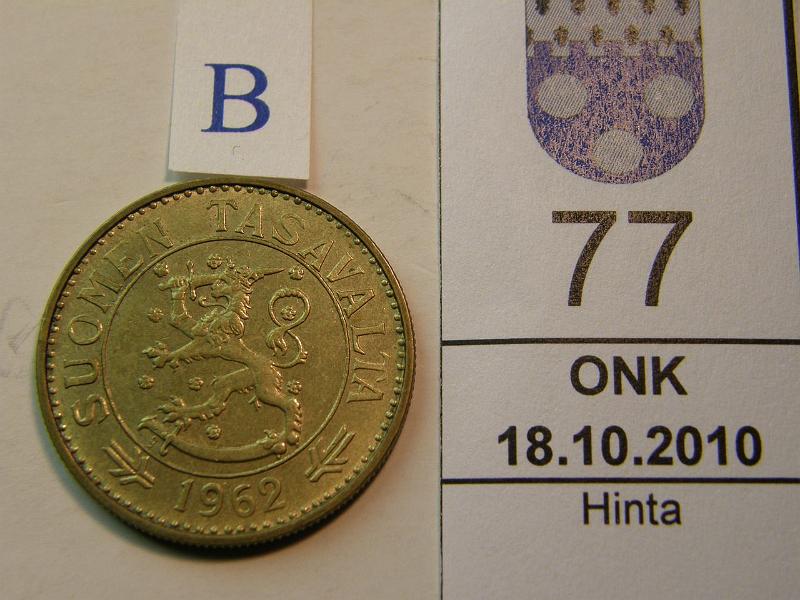 kohde_077_b.jpg - Kohde 77, tunnuspuoli, lhthinta: 10 € 50 mk 1962, kunto: 7.