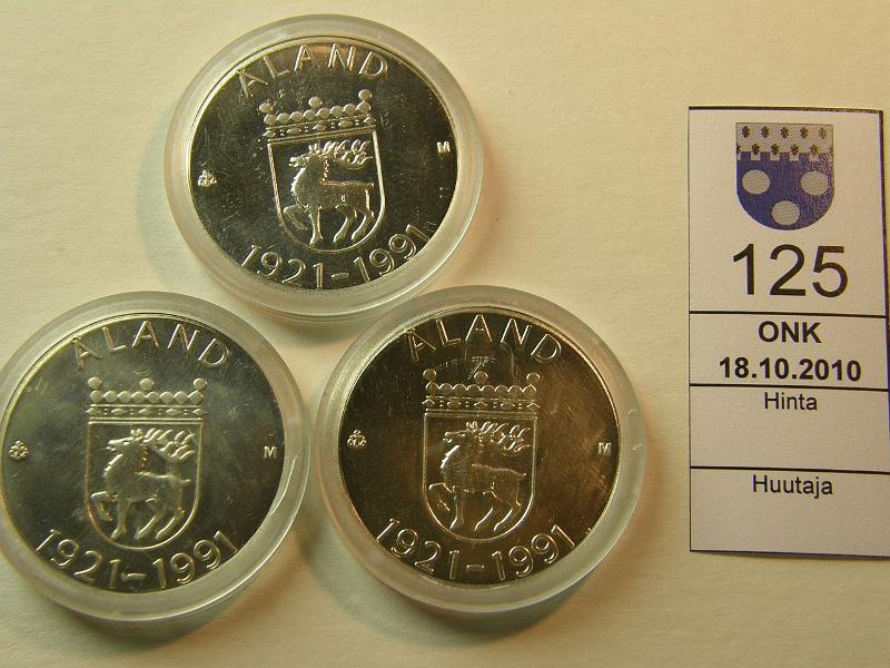 kohde_125_a.jpg - Kohde 125, lhthinta: 30 € 100 mk 1991 (3) Ag, Ahvenanmaa, kapseleissa vikoja, kunto: 9.