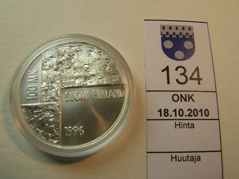 kohde_134_a.jpg - Kohde 134, lhthinta: 50 € 100 mk 1996 Ag, Schjerfbeck, kapseli, kunto: 9.