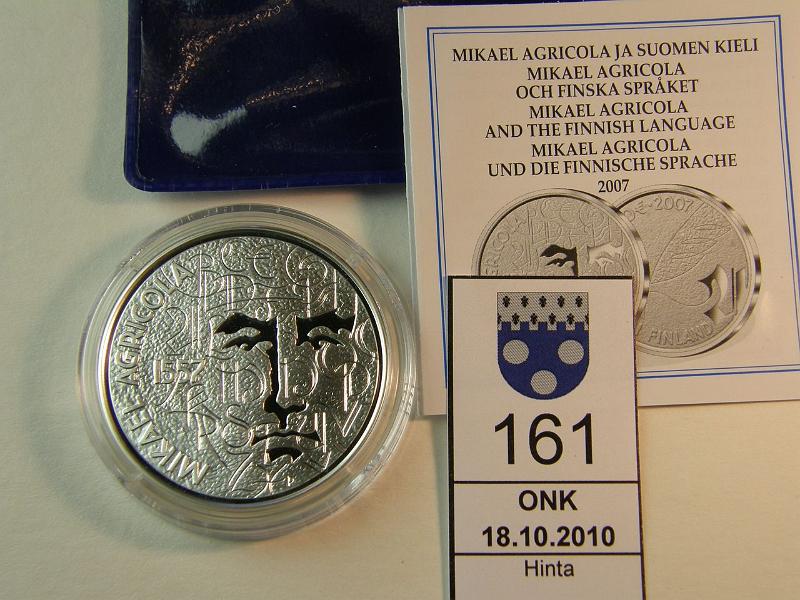 kohde_161_a.jpg - Kohde 161, lhthinta: 15 € 10  2007 Ag, Agricola, kapseli, kotelo, tod, kunto: 10.