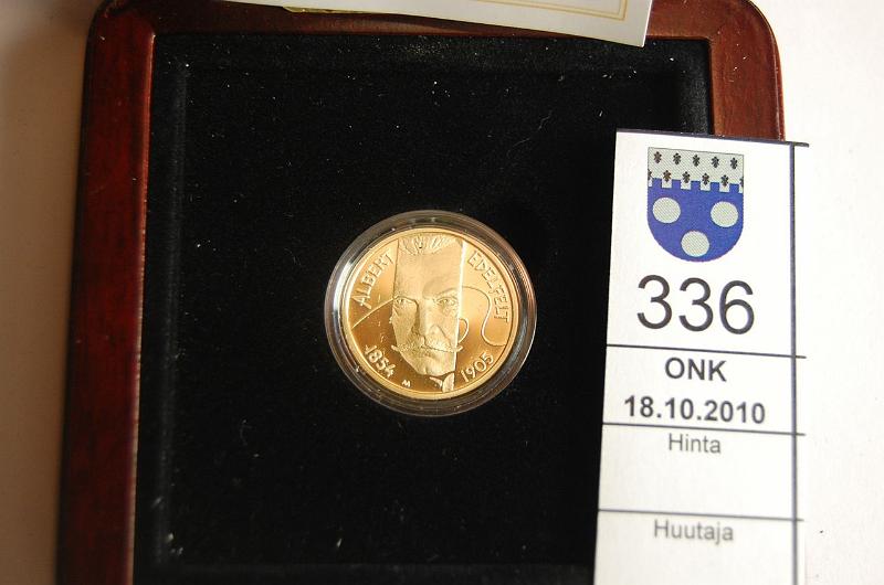 kohde_336_a.jpg - Kohde 336, lhthinta: 200 € 100  2004 Au, proof. 8.64 g / 900, Edelfelt, kotelo, aitoustod, kunto: 10.