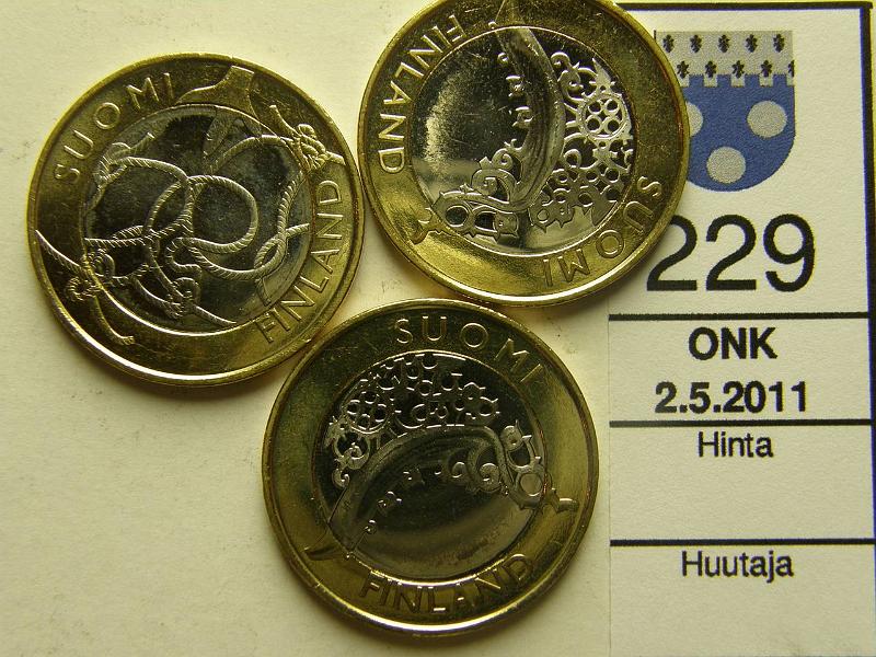 kohde_229_a.jpg - Kohde 229, lhthinta: 16 € 5 € 2010-11 (3) Maakuntarahat: Varsinais-Suomi, Satakunta, Hme, kunto: 9.