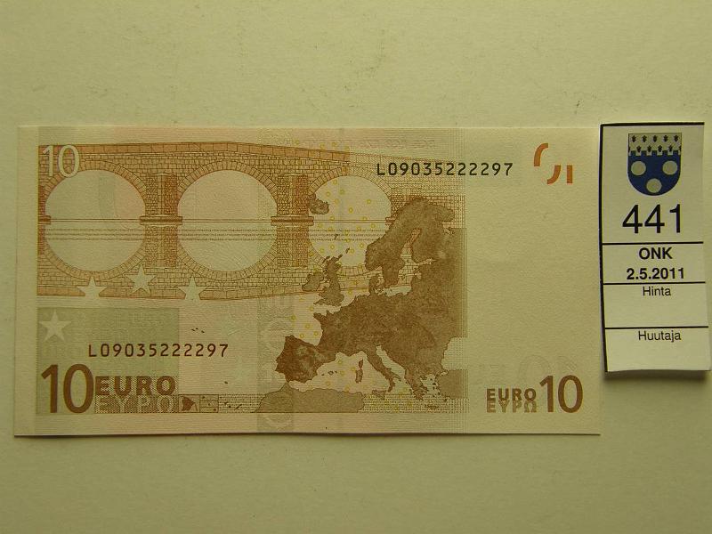 kohde_441_a.jpg - Kohde 441, lhthinta: 20 € 10 € 2002 Suomi L/d L09035222297 Dui. D001A5, kunto: 9.