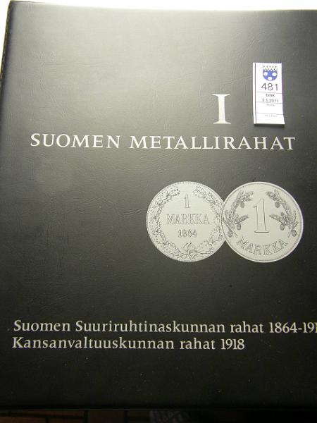 kohde_481_a.jpg - Kohde 481, lhthinta: 150 € Suomi 1865-1960-luku (>400) Kokoelma I, II, III kansioissa, mm. keisarivallan aika: 12x1p, 25x5p, 14x10p, 12x25pAg, 6x50pAg, 5x1mkAg, 2x2mkAg. 30-60 luku: 28x5mk, 14x10mk, 11x20mk, 1x50mk, 3x100mk ja 2x200mk. III kansiossa lhes kaikki kyttrahat, mys 5x10mk (1967, -70, -71, -75, -77 Ag), 2x25mk (1978 Ag, -97 CuNi), 5x50mk (1979, -81, -82, -83, -85 Ag). Yli 400 eril. kolikkoa, kunto: vk.