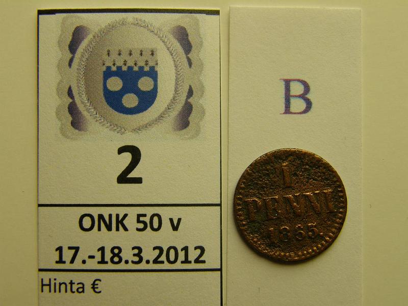 k-0002-b.jpg - Kohde 2 (kuva 2/2), lhthinta: 5 € / myyntihinta: 10 € 1 p 1865 SNY 2.2 sypymi, voim.puhd, kunto: 2