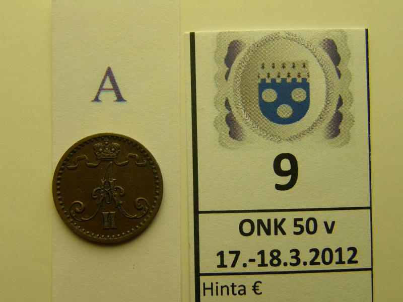 k-0009-a.jpg - Kohde 9 (kuva 1/2), lhthinta: 20 € / myyntihinta: 20 € 1 p 1871 SNY 7.1, kunto: 6