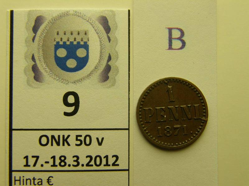 k-0009-b.jpg - Kohde 9 (kuva 2/2), lhthinta: 20 € / myyntihinta: 20 € 1 p 1871 SNY 7.1, kunto: 6