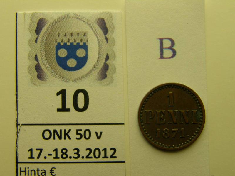 k-0010-b.jpg - Kohde 10 (kuva 2/2), lhthinta: 20 € / myyntihinta: 22 € 1 p 1871 SNY 7.1 hpja, kunto: 5