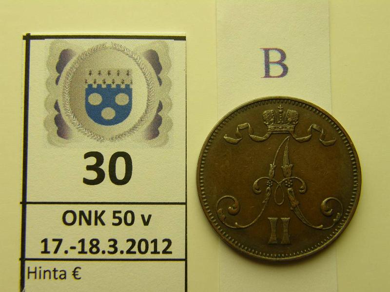 k-0030-b.jpg - Kohde 30 (kuva 2/2), lhthinta: 30 € / myyntihinta: 30 € 5 p 1873 l.puhd, eprv, kunto: 6