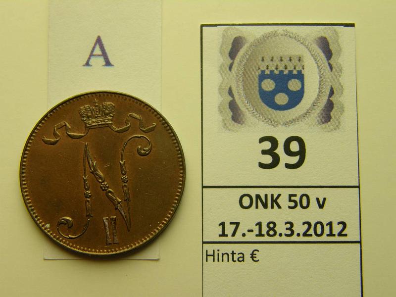 k-0039-a.jpg - Kohde 39 (kuva 1/2), lhthinta: 80 € 5 p 1898 el.puhd, kunto: 7