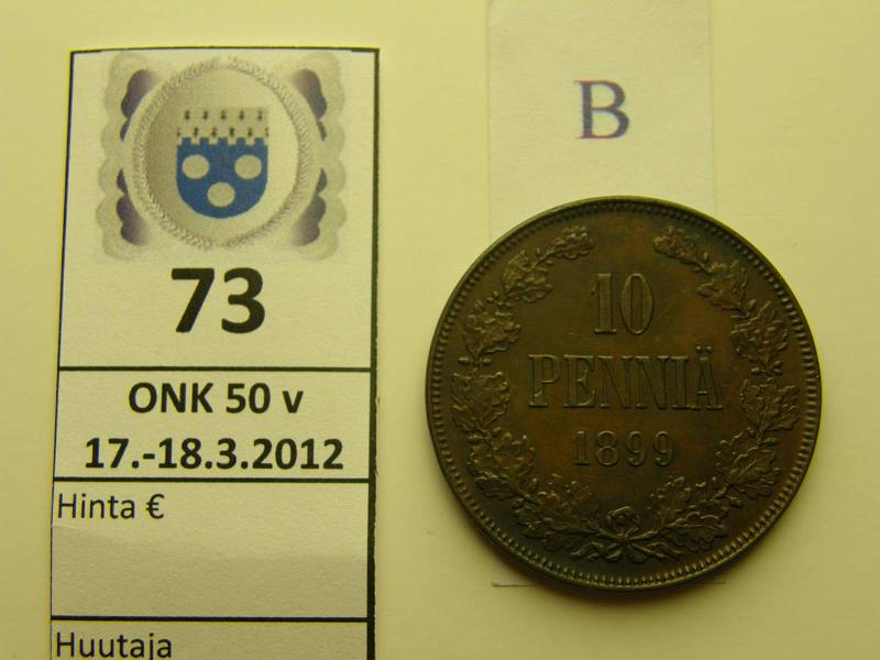 k-0073-b.jpg - Kohde 73 (kuva 2/2), lhthinta: 30 € / myyntihinta: 36 € 10 p 1899 tumma patina, kaunis!, kunto: 7