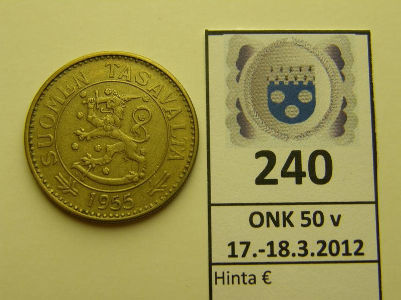 k-0240-a.jpg - Kohde 240, lhthinta: 5 € / myyntihinta: 6 € 50 mk 1955 , kunto: 4