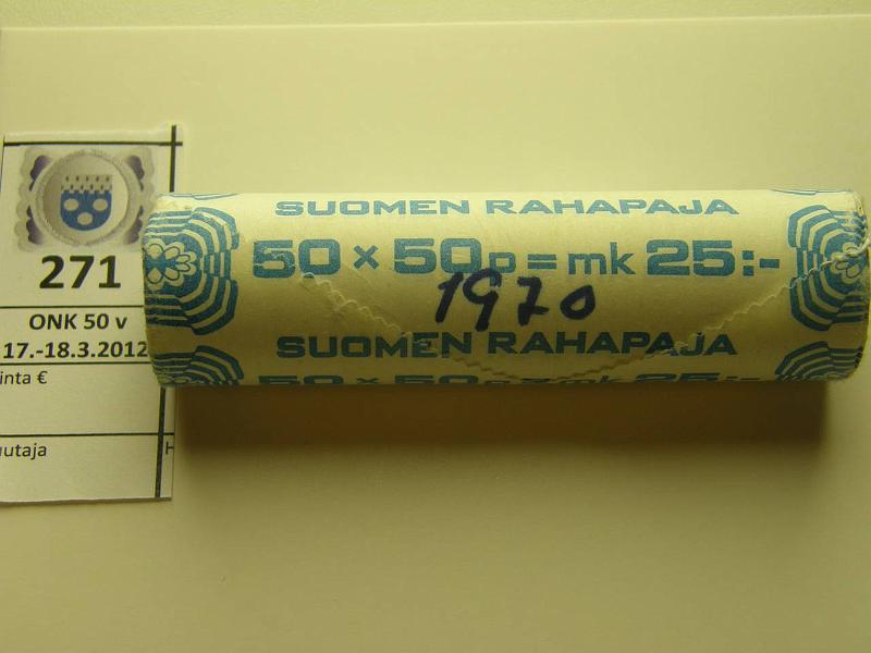 k-0271-a.jpg - Kohde 271, lhthinta: 40 € / myyntihinta: 40 € 50 p 1970 RP rulla, klaava/klaava, km, kunto: 9