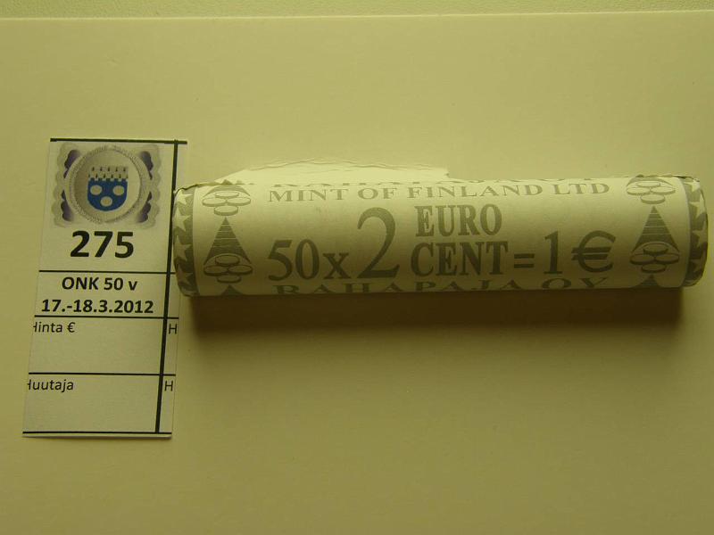 k-0275-a.jpg - Kohde 275, lhthinta: 20 € 2 snt 1999 RP rulla, kruuna/klaava, kunto: 9