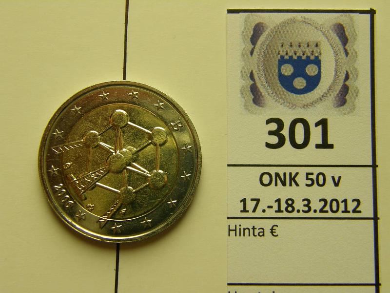 k-0301-a.jpg - Kohde 301, lhthinta: 55 € / myyntihinta: 110 € 2 € 2006 Belgia Atomium, meistin kiert. 80, kunto: 9