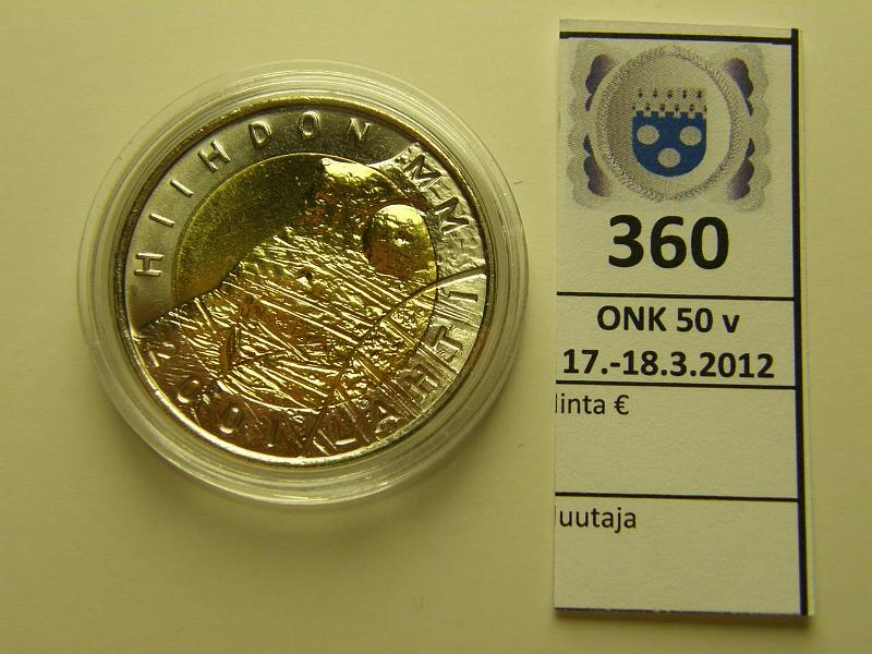 k-0360-a.jpg - Kohde 360, lhthinta: 20 € 25 mk 2001 Lahti, hiihdon MM-kisat "Hemohes", kapseli, kunto: 10