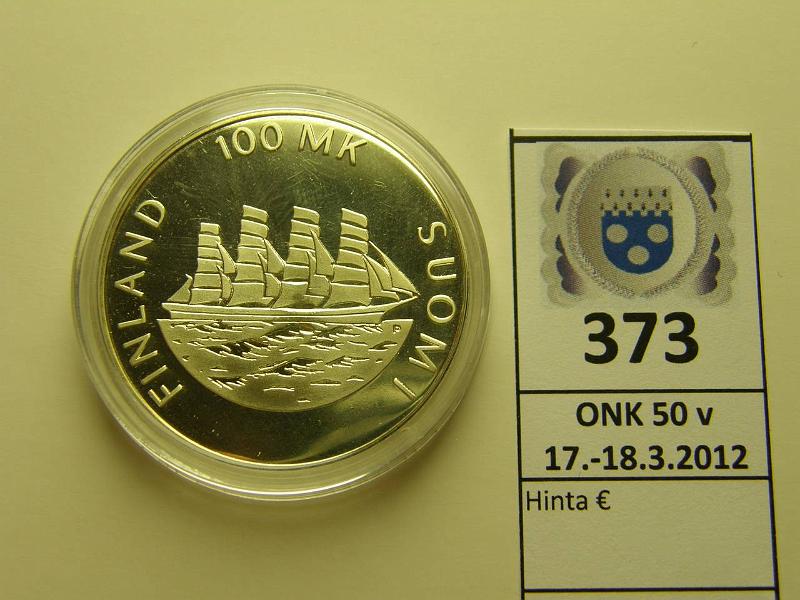 k-0373-a.jpg - Kohde 373, lhthinta: 20 € / myyntihinta: 23 € 100 mk 1991 Ag, Ahvenanmaa, kapseli, kunto: 9