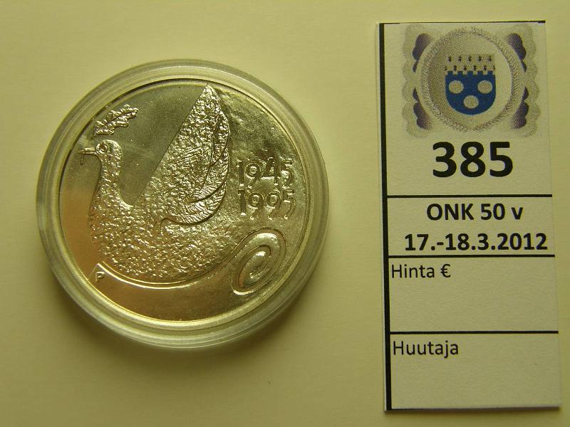 k-0385-a.jpg - Kohde 385, lhthinta: 16 € / myyntihinta: 23 € 100 mk 1995 Ag, YK, kunto: 8