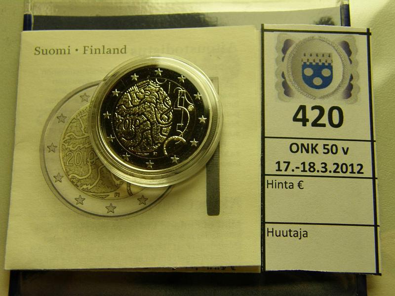 k-0420-a.jpg - Kohde 420, lhthinta: 10 € / myyntihinta: 10 € 2 € 2010 Proof, suomalainen raha 150v, kapseli, tod, kunto: 10