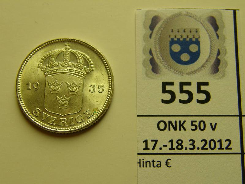 k-0555-a.jpg - Kohde 555, lhthinta: 40 € / myyntihinta: 40 € 50 re 1935 KM#788 Ag 4.8g/400, loistelias!, kunto: 9