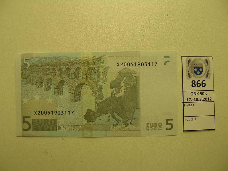 k-0866-a.jpg - Kohde 866, lhthinta: 8 € Saksa 1/2/X/R5 X20051903117 Tri R005 D1, kunto: 9