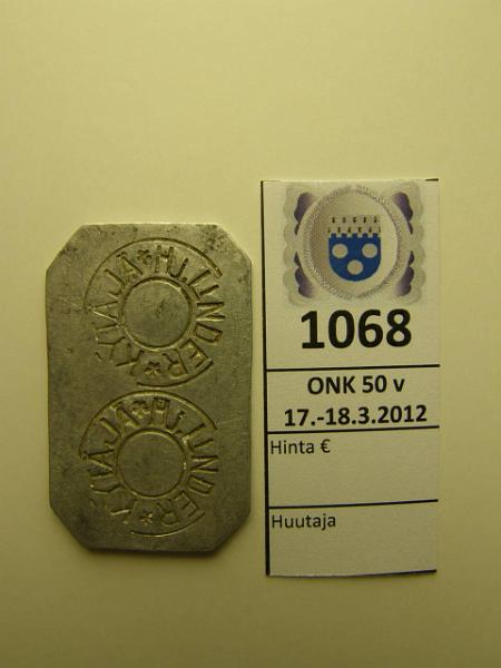 k-1068-a.jpg - Kohde 1068, lhthinta: 100 € / myyntihinta: 100 € Kytjn kartano 2 maitolitraa Al, suorakaide, harvinainen!, kunto: 7