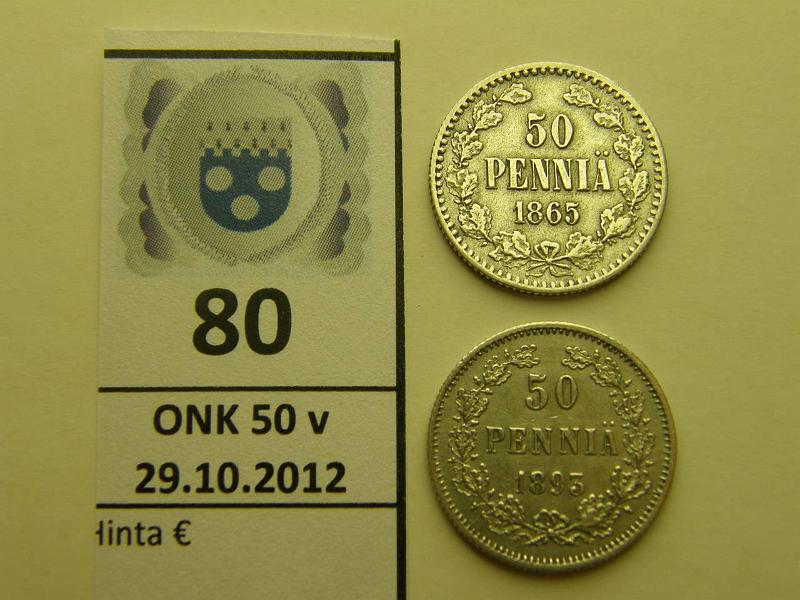 k-0080-a.jpg - Kohde 80, lhthinta: 5 € 50 p 1865, -93 Ag, , kunto: 5,6