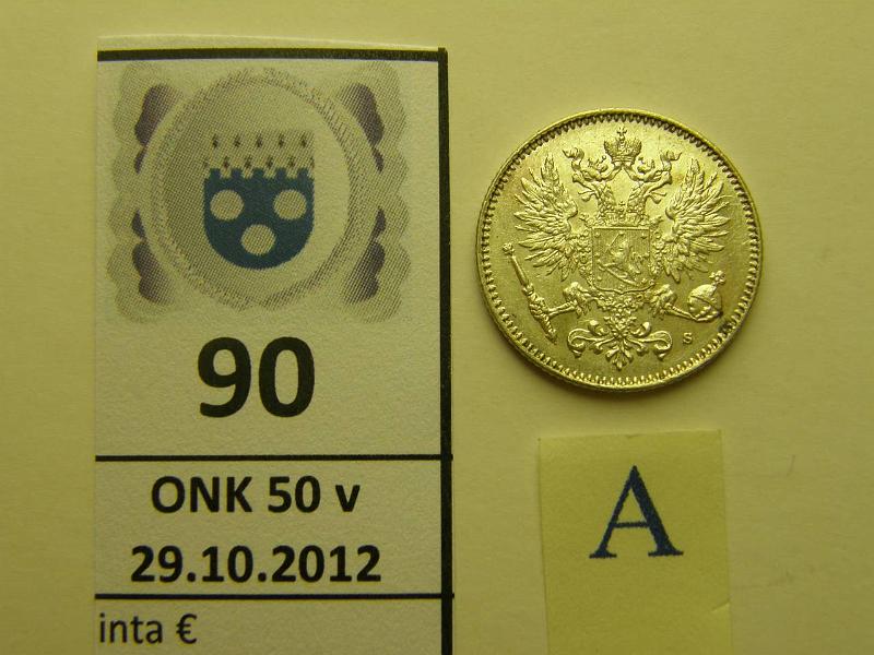 k-0090-a.jpg - Kohde 90 (kuva 1/2), lhthinta: 20 € 50 p 1914 II Ag, kaksoiskaiverrus, kunto: 8