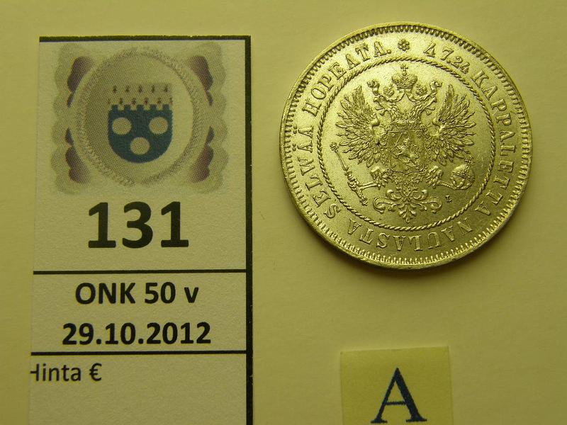 k-0131-a.jpg - Kohde 131 (kuva 1/2), lhthinta: 150 € 2 mk 1906 Ag, SNY 500.2 (lyhyt /), kaunis!, kunto: 8