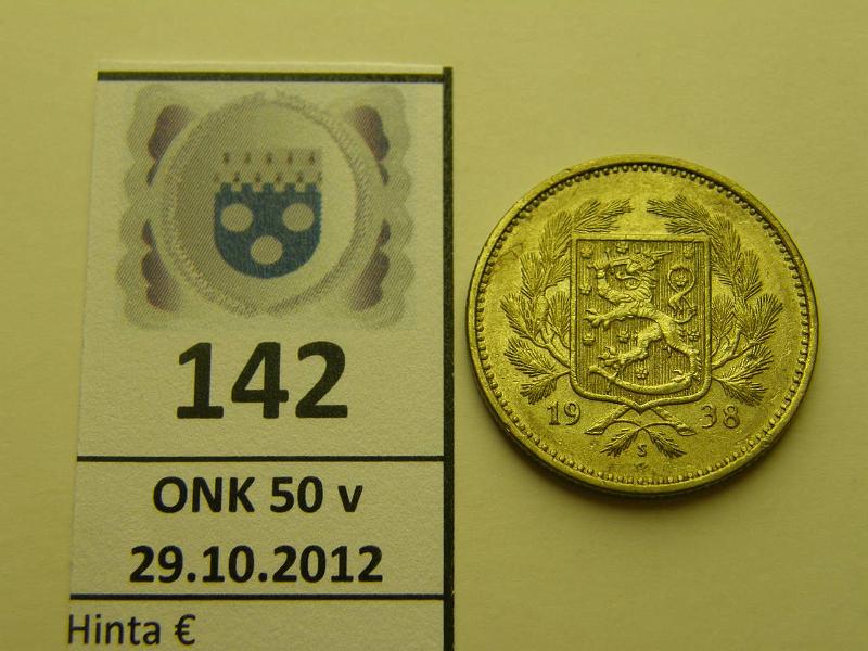 k-0142-a.jpg - Kohde 142, lhthinta: 5 € 5 mk 1938, kunto: 6