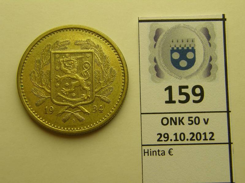 k-0159-a.jpg - Kohde 159, lhthinta: 10 € 20 mk 1934, kunto: 6