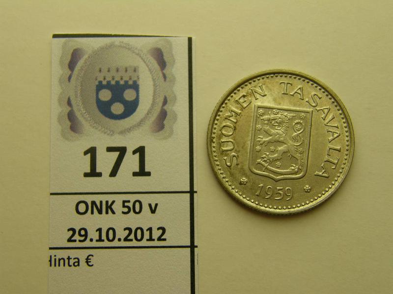 k-0171-a.jpg - Kohde 171, lhthinta: 20 € 100 mk 1959, kunto: 7