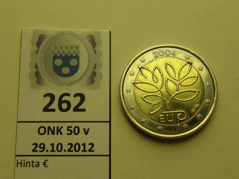 k-0262-a.jpg - Kohde 262, lhthinta: 20 € Suomi 2004 EU, risuraha, kunto: 9