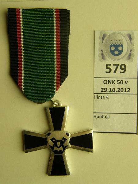 k-0579-a.jpg - Kohde 579, lhthinta: 120 € 1941-44 Maaseln risti. Sporrong, kunto: 9