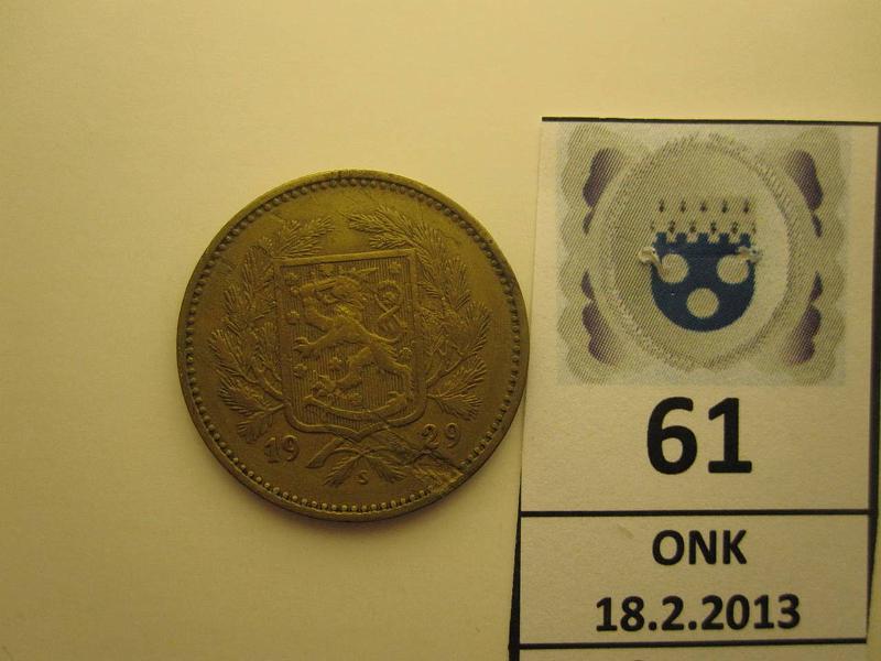 k-0061-a.jpg - Kohde 61 (kuva 1/2), lhthinta: 50 € 5 mk 1929 SNY 504.1, mv, kunto: 5/4