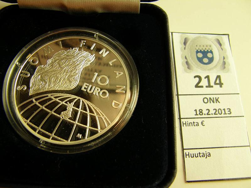 k-0214-a.jpg - Kohde 214, lhthinta: 20 € 10 € 2002 Ag, Proof, Olympia, kotelo, tod, kunto: 10