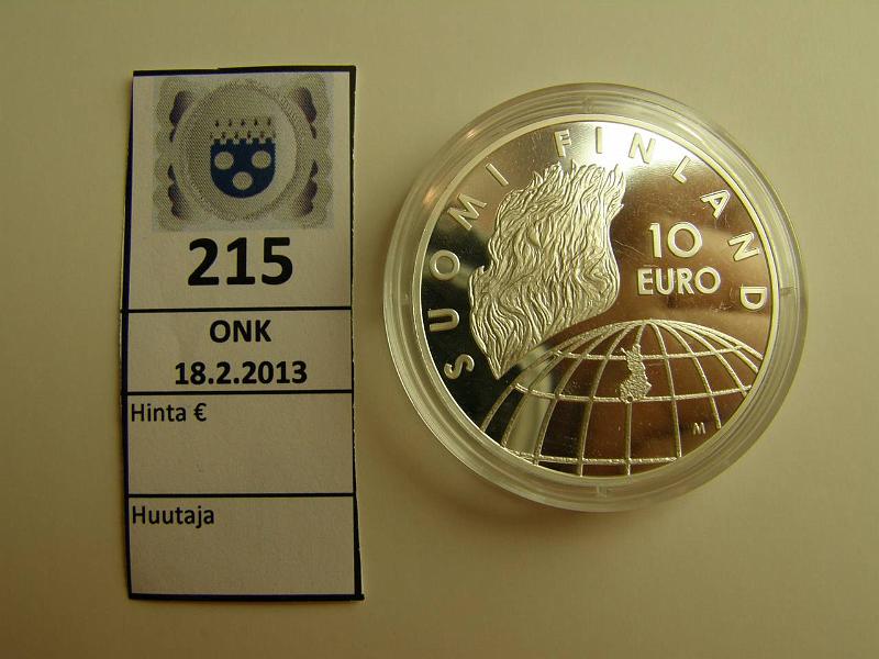 k-0215-a.jpg - Kohde 215, lhthinta: 20 € 10 € 2002 Ag, Proof, Olympia, kapseli, kunto: 10