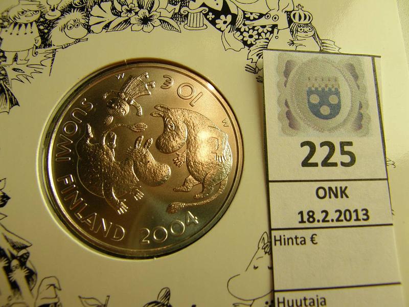 k-0225-a.jpg - Kohde 225, lhthinta: 21 € 10 € 2004 Ag, Tove Jansson, kortissa, kunto: 10