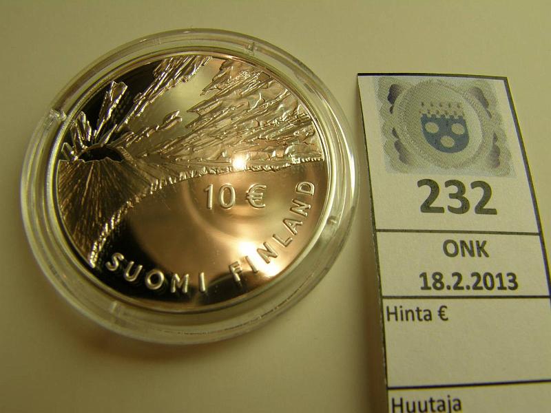 k-0232-a.jpg - Kohde 232, lhthinta: 25 € 10 € 2006 Ag, Proof, Snellman, kapseli, kunto: 10