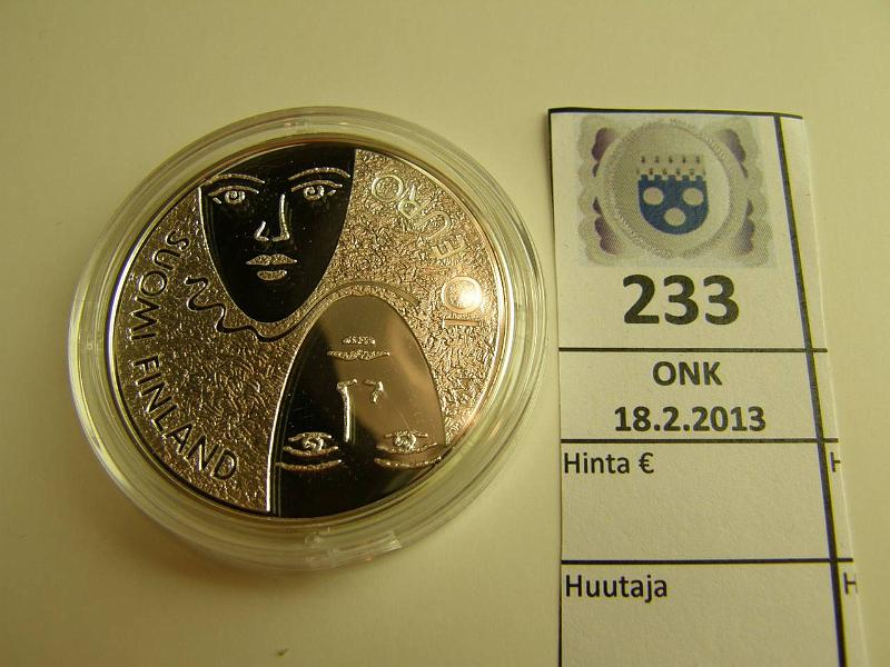 k-0233-a.jpg - Kohde 233, lhthinta: 22 € 10 € 2006 Ag, Proof, Eduskuntauudistus, kapseli, kunto: 10