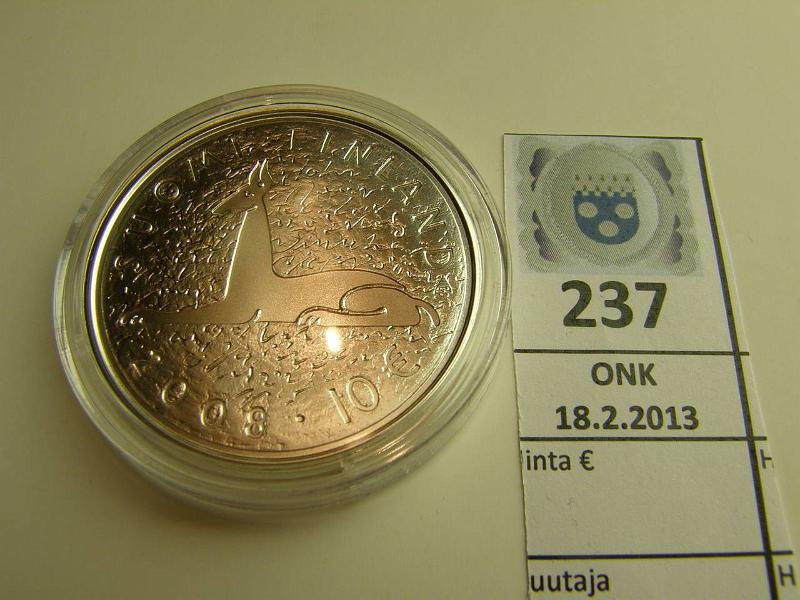 k-0237-a.jpg - Kohde 237, lhthinta: 27 € 10 € 2008 Ag, Waltari, kapseli, kunto: 10