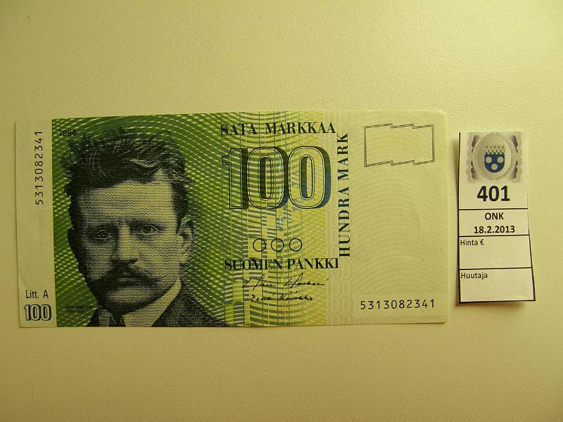 k-0401-a.jpg - Kohde 401, lhthinta: 10 € 100 mk 1986 LA SNY 185.3 5313082341 HOL-Ko2, kunto: 7