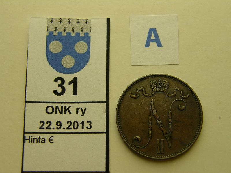 k-0031-a.jpg - Kohde 31 (kuva 1/2), lhthinta: 40 € / myyntihinta: 54 € 5 p 1910 eprv, kunto: 5