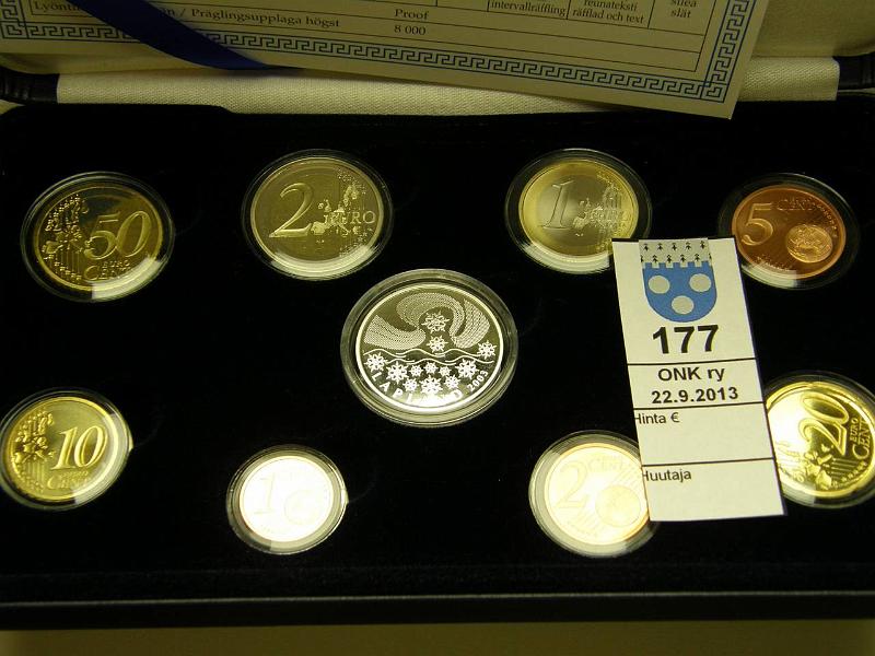 k-0177-a.jpg - Kohde 177, lhthinta: 40 € / myyntihinta: 40 € 2003 proof, Ag-jetoni, laatikko, tod, kunto: 10