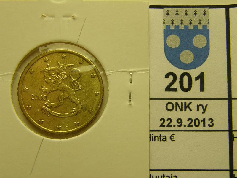 k-0201-a.jpg - Kohde 201, lhthinta: 30 € / myyntihinta: 42 € 50 s Suomi 2000 kiertym n.25 astetta, kunto: 6