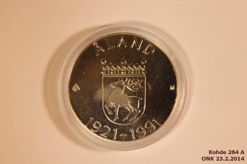 k-0264-a.jpg - Kohde 264, lhthinta: 14 € / myyntihinta: 14 € 100 mk 1991 Ag, BU, Ahvenanmaa, kapseli, kunto: 9