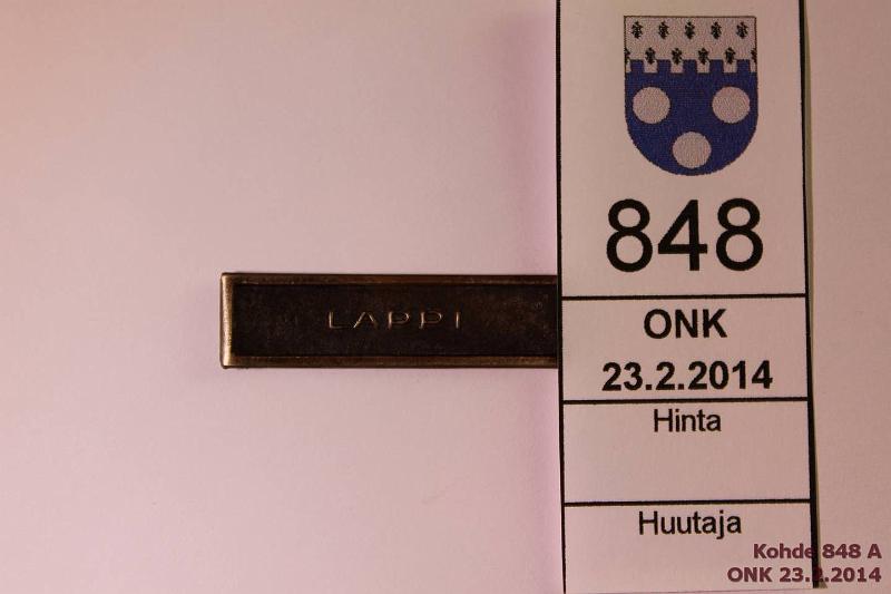 k-0848-a.jpg - Kohde 848, lhthinta: 20 € Lappi, kunto: 8